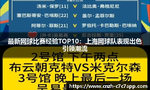 最新网球比赛经验TOP10：上海网球队表现出色引领潮流